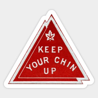 WWII Keep Your Chin Up Sticker